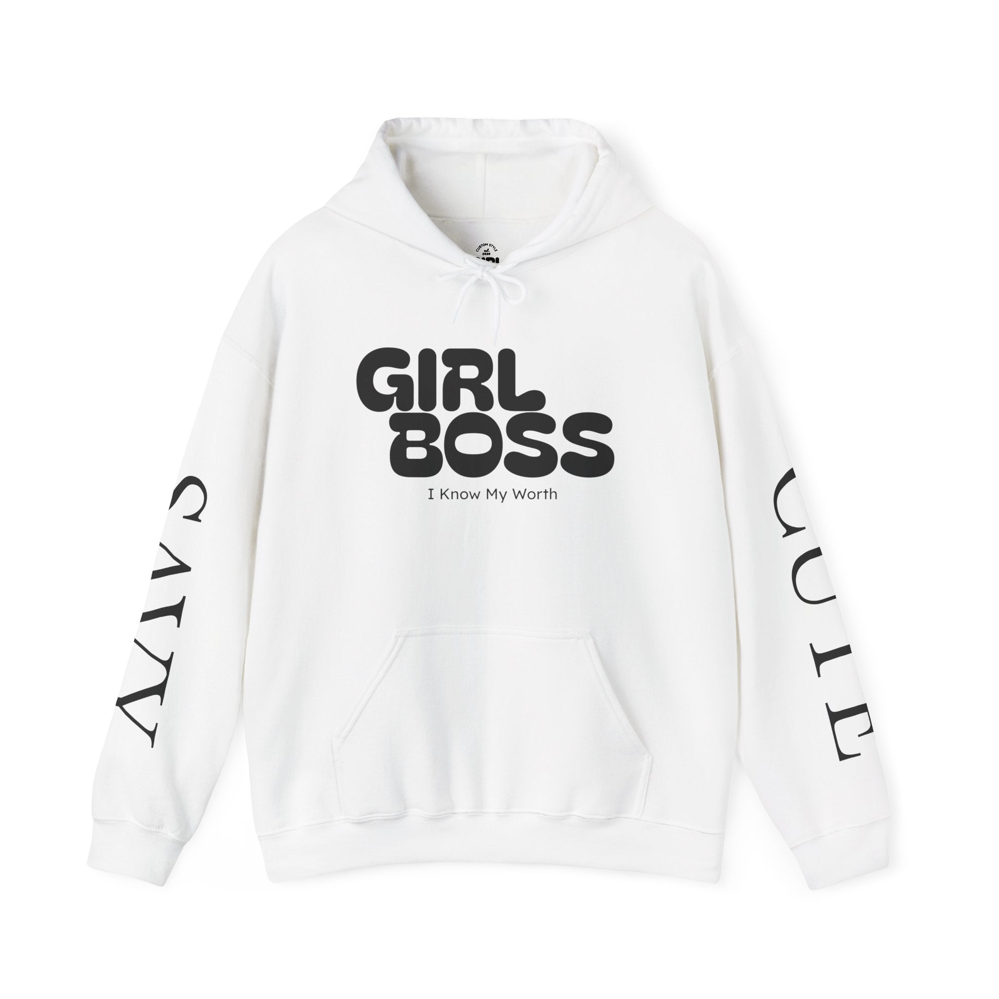 Girl Boss hoodie | Self Love Club heart back print