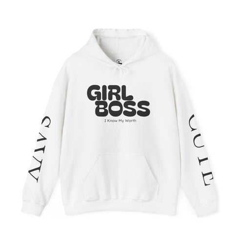 Girl Boss hoodie | Self Love Club heart back print
