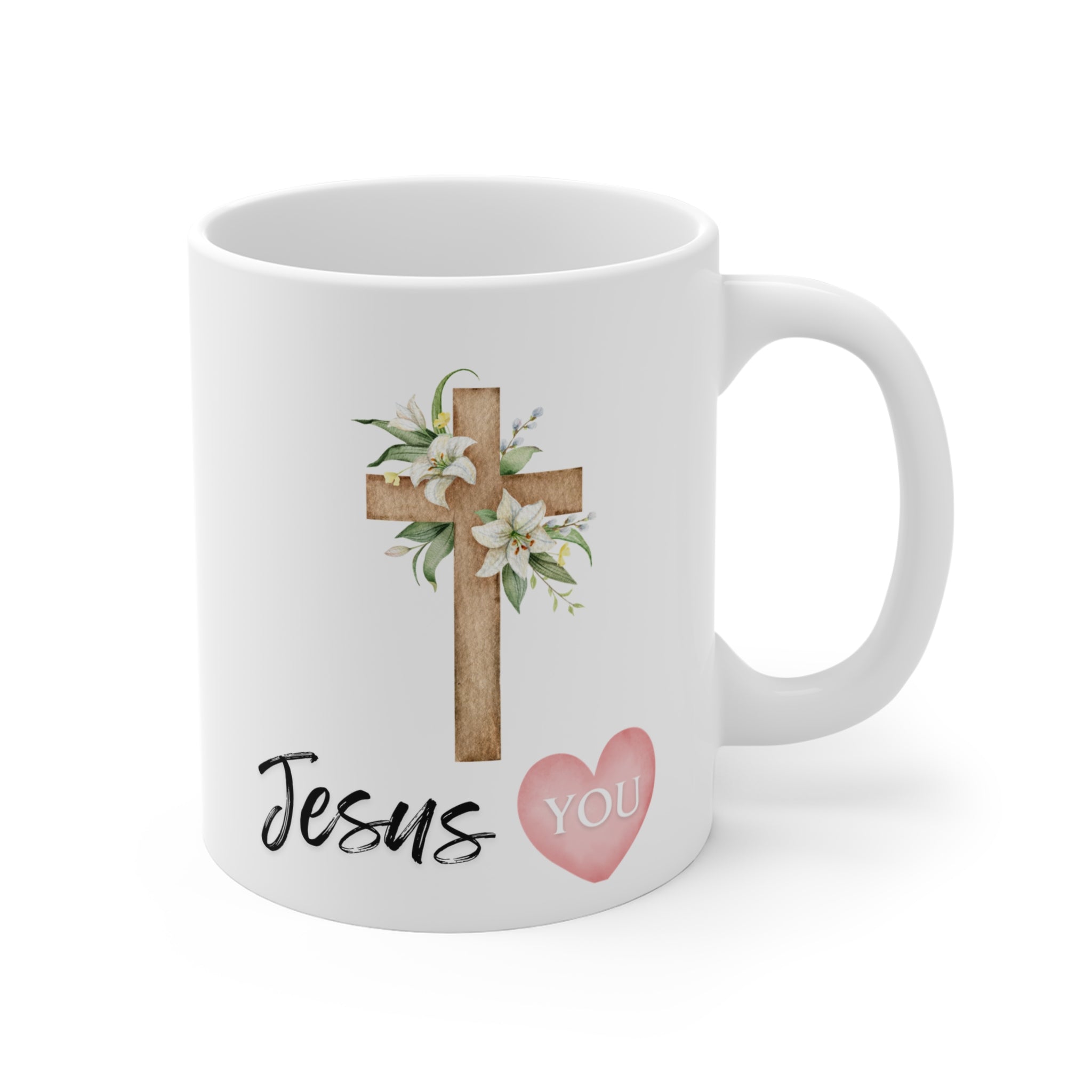 Personalized Double Sided Decorated Christian Scripture Coffee Cup for Christian Women Who Love Jesus