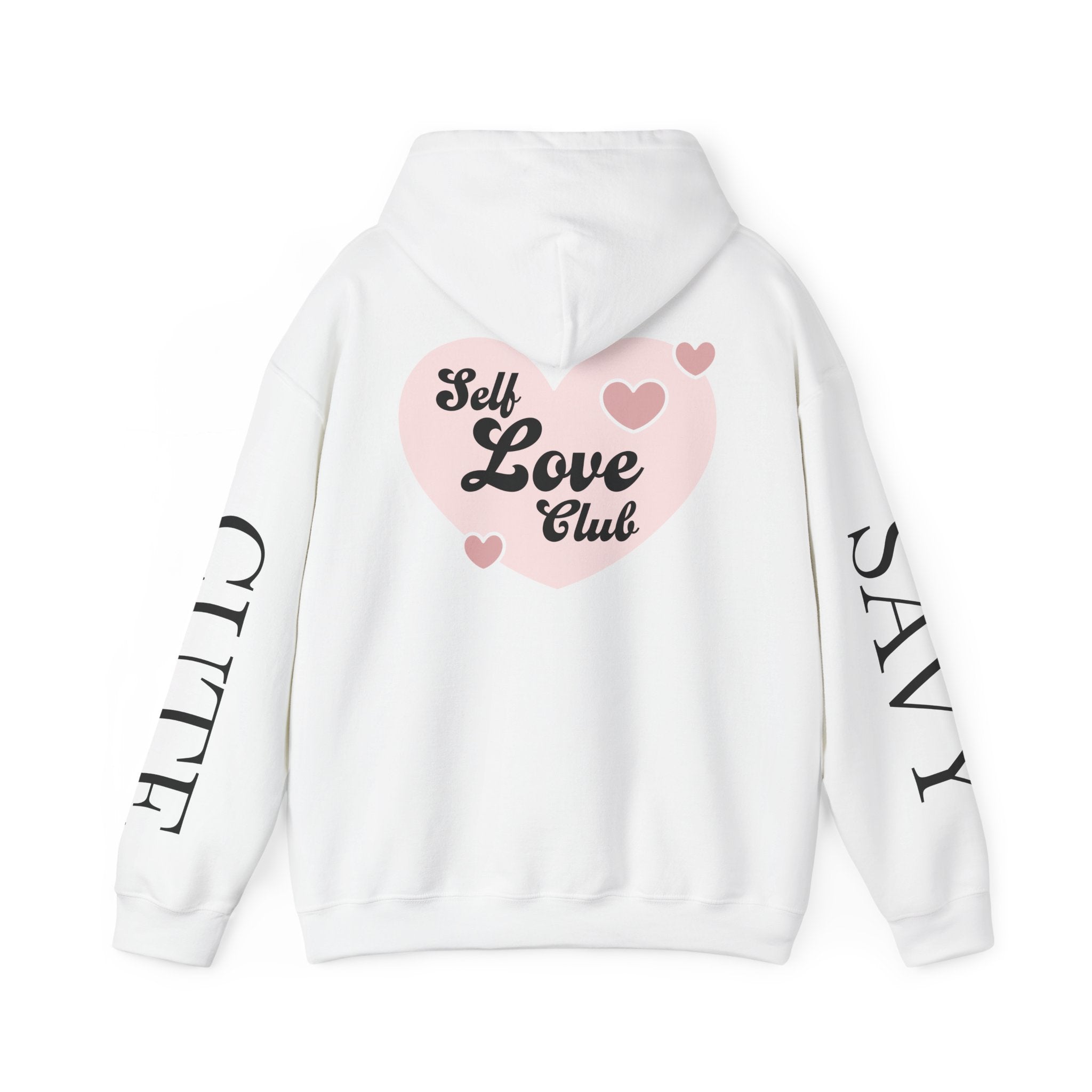 Girl Boss hoodie | Self Love Club heart back print