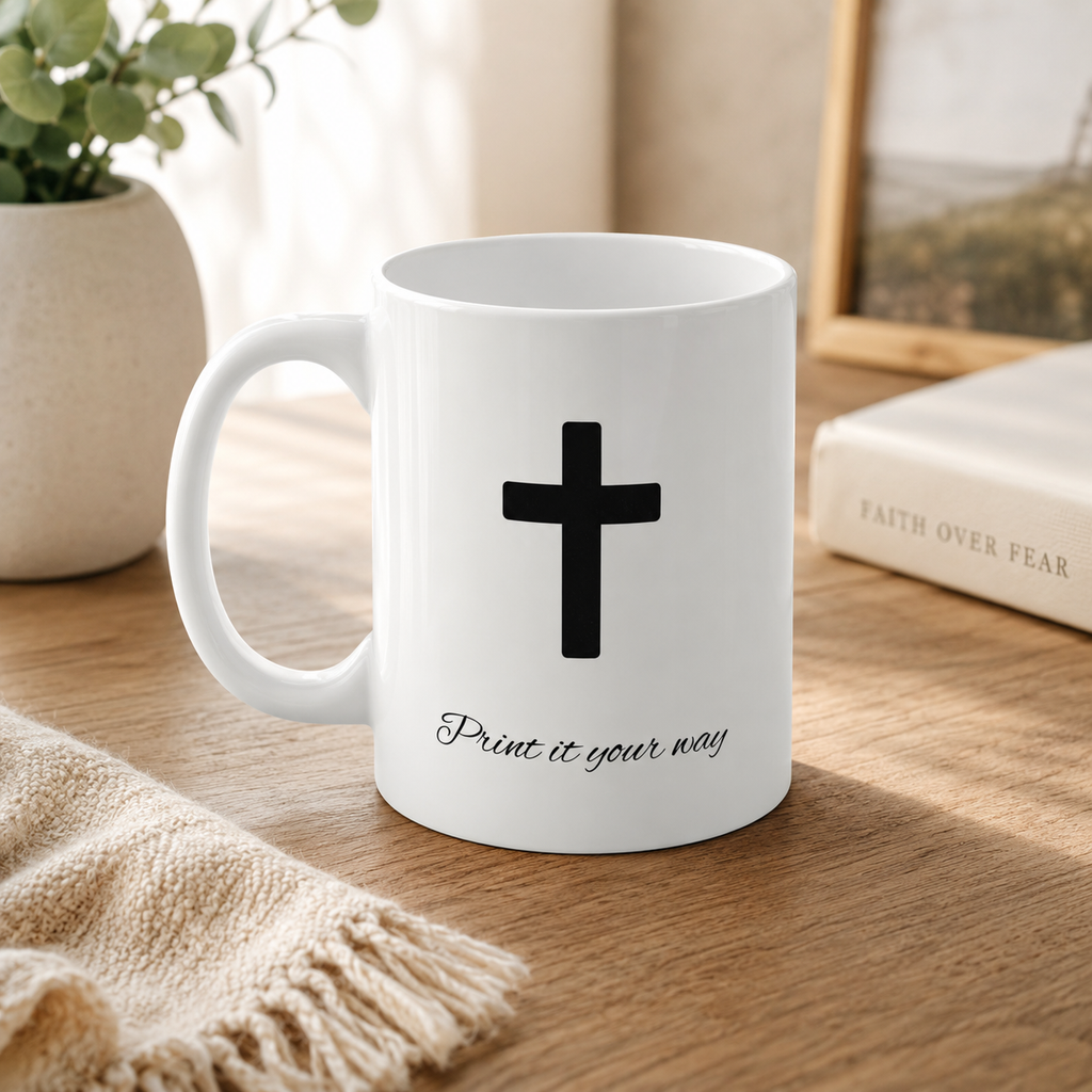 Personalized Double Sided Decorated Christian Scripture Coffee Cup for Christian Women Who Love Jesus
