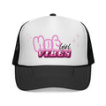 Hot Girl Vibes Trucker Hat, Pink Foam Trucker Cap, Coquette Hat, Y2K Aesthetic Hat, Cute Summer Hat for Women