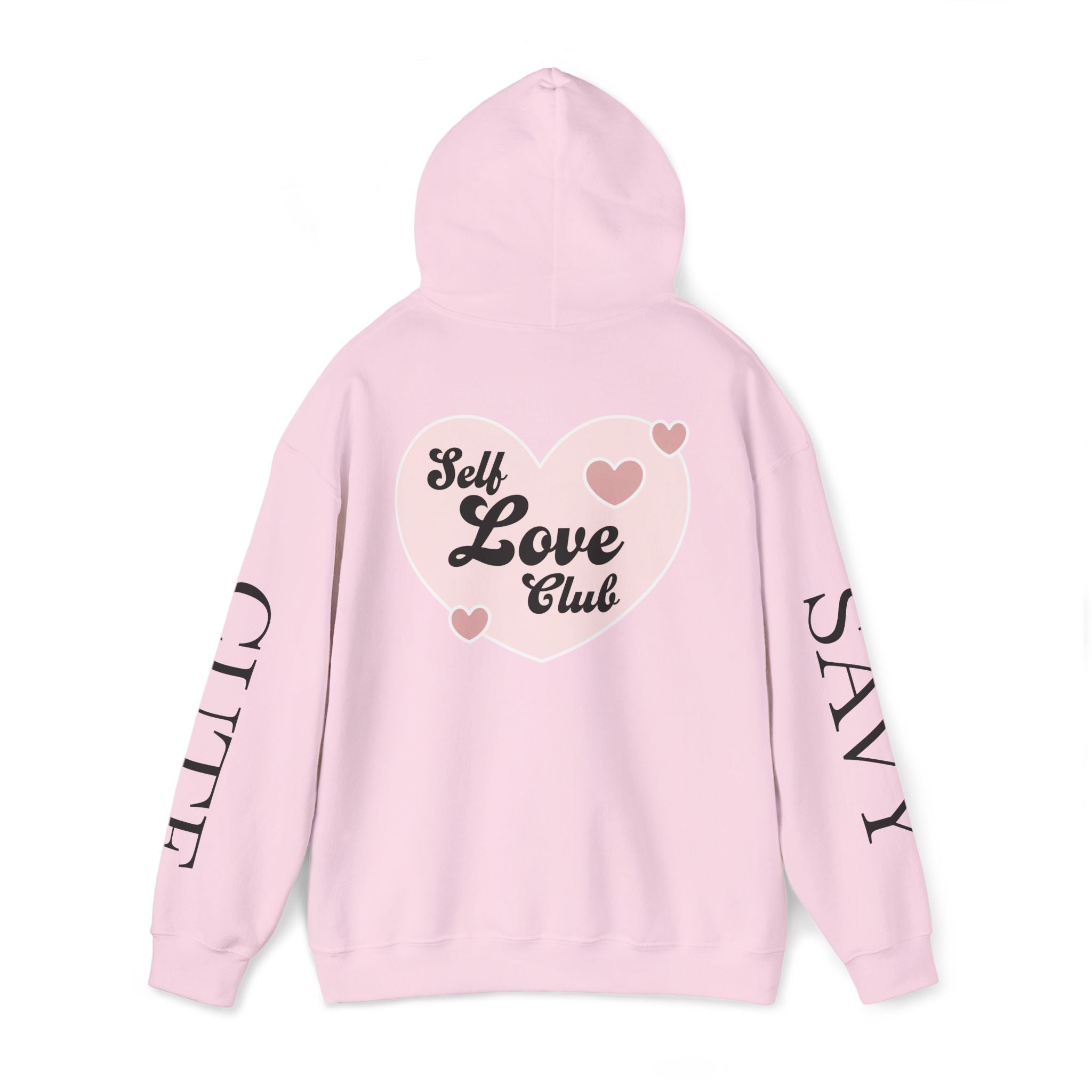Girl Boss hoodie | Self Love Club heart back print