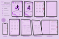 30-Day Purple Digital Fitness Tracker & Reflection Journal for Women | Weight Loss Tracker | Wellness Journal | Health and Habit Tracker