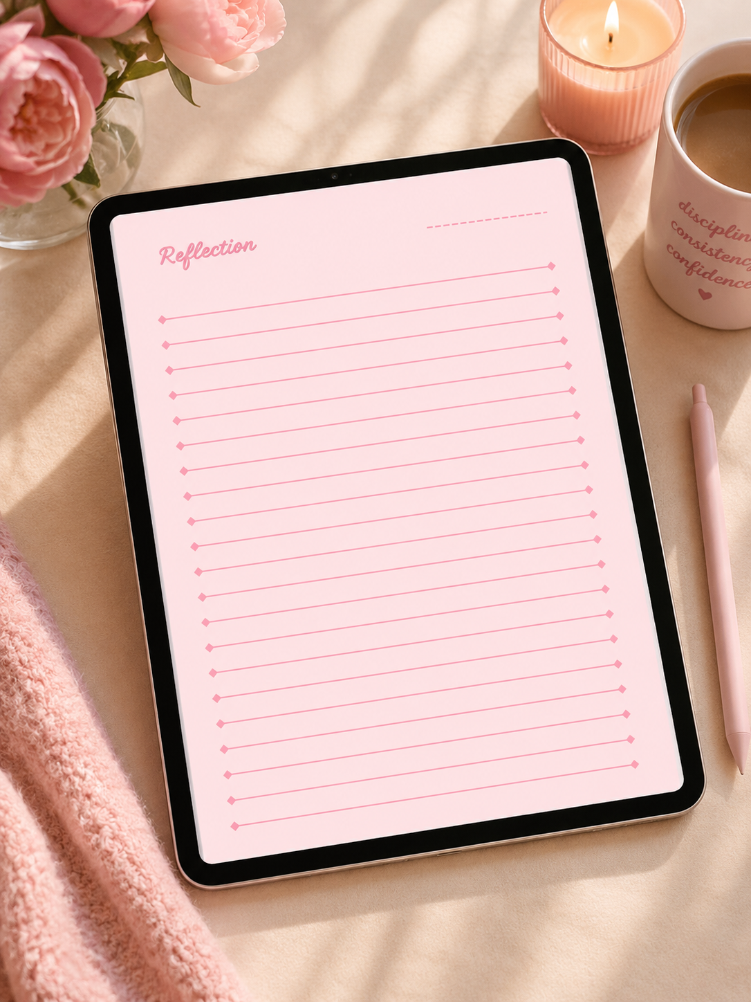 Digital Fitness Planner for Athletic Women | 30 Day Fitness Tracker | Weight Loss Tracker | Wellness Journal | Health & Habit Tracker